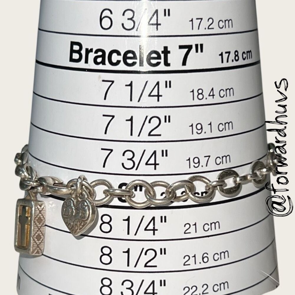 Bundle Sale 3 for $15 | 8” Adjustable Silver Tone Metal Charm Bracelet